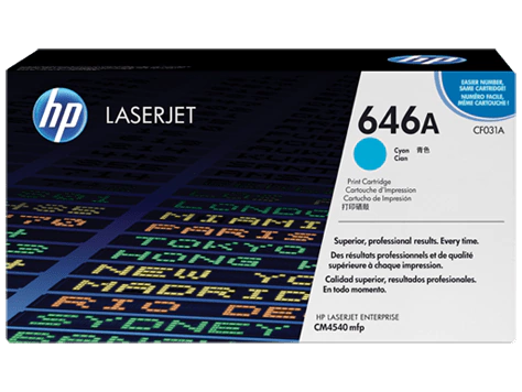 Cartucho de toner original HP 646A - CF031A