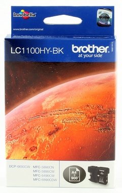 Cartucho de tinta inkjet original Brother LC1100HY-BK