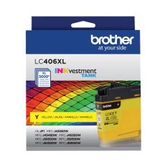 Cartucho de tinta inkjet original Brother LC406Y XL amarillo - LC406XLY - Delivery Cartuchos ¡Cartuchos, toners, cintas  y tintas para impresoras, la fiesta del color y la impresión!