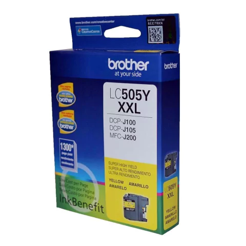 Cartucho de tinta inkjet original Brother LC505Y XXL