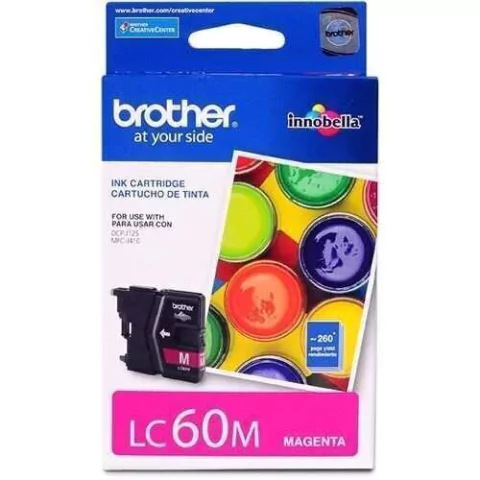 Cartucho de tinta inkjet original Brother LC60M