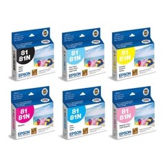 Cartuchos de tinta inkjet originales Epson 81 - 81n (Delivery Pack 6 colores)