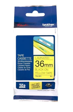 Cinta para rotular original Brother TZE-661 (negro sobre fondo amarillo) 36mm