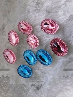 Chaton oval com borda açucarada 13x18mm - comprar online