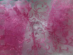 Organza decorada com gliter (50cm x 0,70cm) - loja online