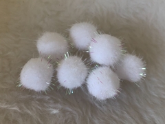 Pompom com brilho 2 cm (15 un) - loja online