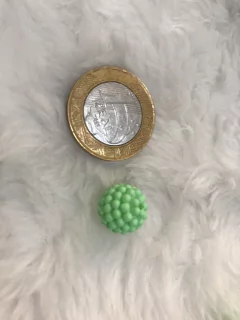 Perola craquelada leitosa 14mm (25 unidades) - Leve Mais Luxo