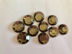 Chaton redondo facetado 13mm (10un) - Leve Mais Luxo