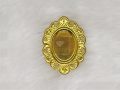 Tag Metal Oval pequena (10 un)