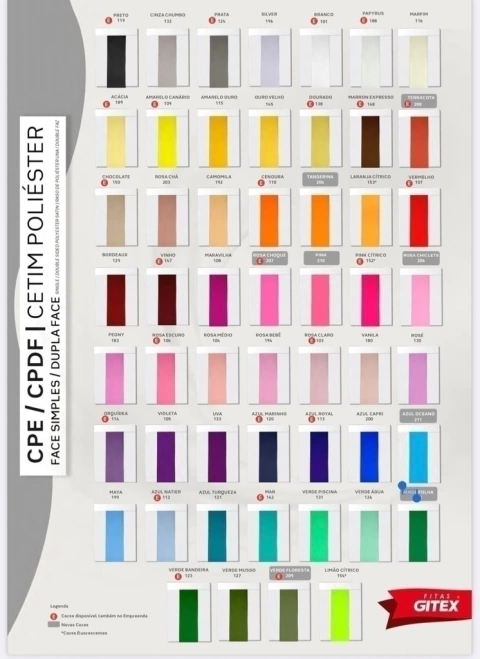 Fita Cetim Gitex 10 metros (38mm/nº 9)