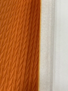 Corino emborrachado Laranja (grosso) 50x70cm - comprar online