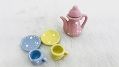 Conjunto de porcelana colorido