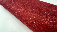 Corino Gliter Sabine Vermelho - Leve Mais Luxo