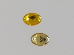 Chaton com furo oval brilhante 13x18mm - comprar online