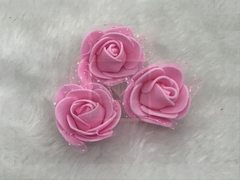 Flor de EVA com tule 3 cm (unidade) - Leve Mais Luxo