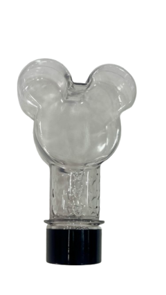Tubete transparente cabeça ratinho ( unidade) - comprar online