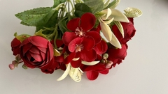 Flor artificial F-4102 vermelha na internet