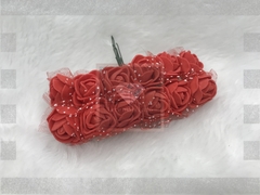 Mine flor de EVA com cabinho e tule 12un - Leve Mais Luxo