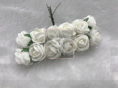 Mine flor de EVA com cabinho e tule 12un - Leve Mais Luxo