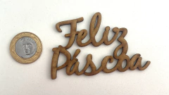 Aplique Feliz Páscoa MDF na internet