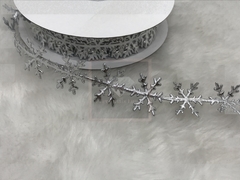 Passamanaria floco de neve prata (metro)