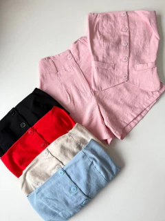 Conjunto Shorts e Cropped Tomara que Caia - loja online