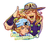 STICKER HOLOGRAFICO JOJOS - POR AQUAWA