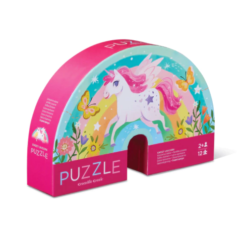 Rompecabezas de 12 piezas grandes - Unicornio arcoiris - comprar online