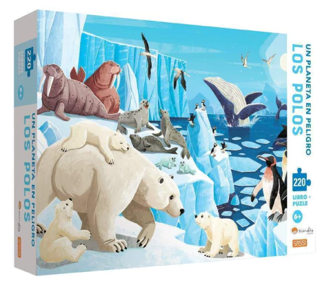 Rompecabezas LOS POLOS. 220 piezas + libro - comprar online
