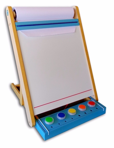 Pizarra de Mesa TURQUESA magnética y con rollo de papel. - comprar online