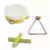 KIT RIO Pandereta ECO | Triángulo | Claves - instrumentos para manos peques