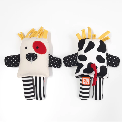 NOSEQUESITO Alto contraste sonajero de mano