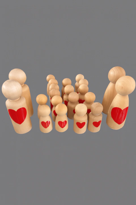 Muñecos en madera "Peg Dolls" - comprar online