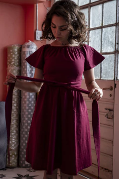 Vestido Universo Bordó - tienda online