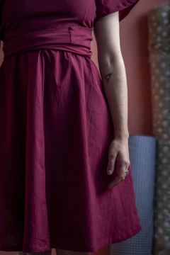 Vestido Universo Bordó - comprar online