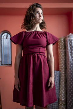 Vestido Universo Bordó - tienda online