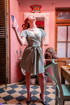 Vestido Universo Verde - Patadita de Mula
