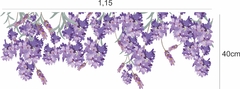 Adesivo de Parede Florais Jardim Lavanda Folhagens Boho - comprar online