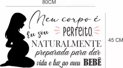 Adesivo Decorativo Frases Parto Humanizado meu Corpo - comprar online