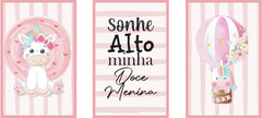 Quadros Decorativos em MDF Unicórnios