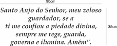 Adesivo de Parede Galho de Cerejeira e Oração Santo Anjo na internet