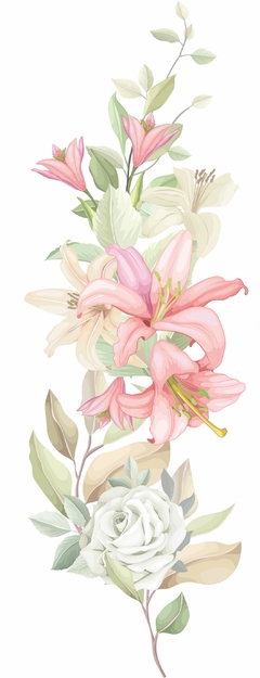 Adesivo de Parede Floral Vertical Jaqrdim Florais Arranjo na internet