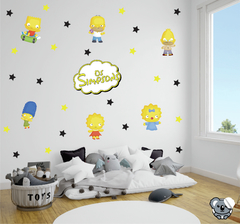 Adesivo de Parede Infantil Os Simpsons