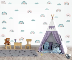 Adesivo de Parede Infantil Arco Iris
