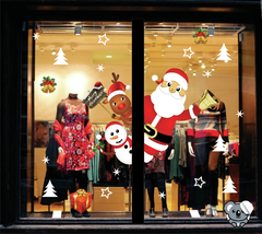 Adesivo de Vitrine de Natal