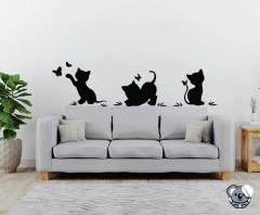 Adesivo Decorativo de Parede Gatinhos
