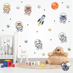 Adesivo De Parede Infantil Animais Astronautas
