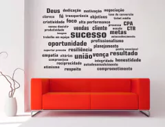 Adesivo de Frases Coorporativas Motivacionais Para Empresas