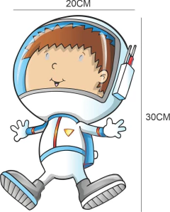 Adesivo Parede Astronauta Cartoon Planetas ET Espaço Galaxia na internet