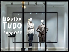 Adesivo de Vitrine Liquidação